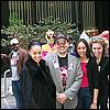 NYLine members pose with Tia and Tamera Mowry