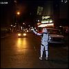 Stormtrooper patroling streets of New York City