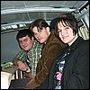 Within the van, from left to right: Matthew Simantov, Unknown, and Jewels Green (Sem)